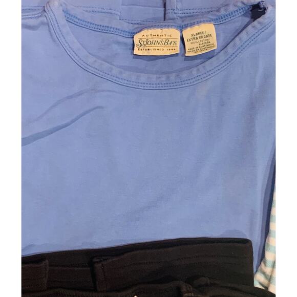 St Johns Bay Womens Tops Large XL Lot Of 6 Petite Knit T Shirt Turtle Neck - Picture 15 of 16